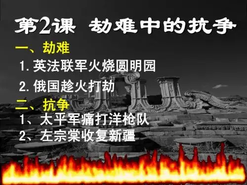 第2课 劫难中的抗争