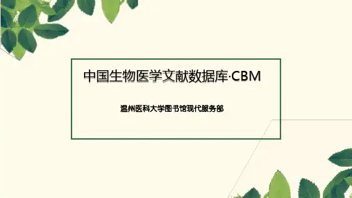 医学文献检索-CBM