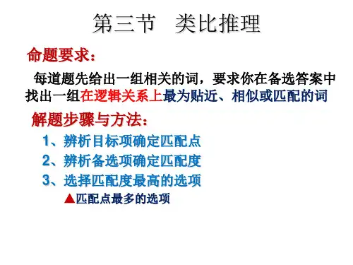 第三节 类比推理