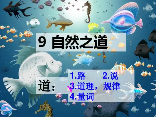 四年级下册第九课自然之道