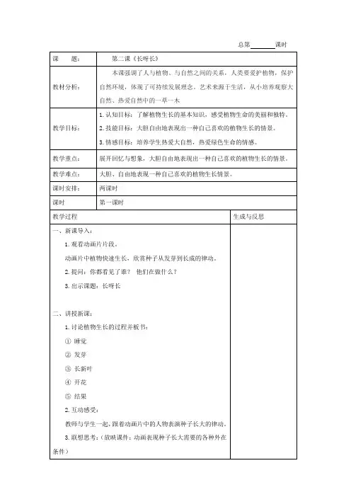2.长呀长