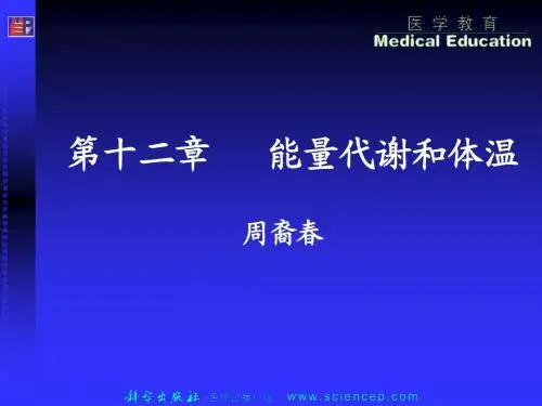 12能量代谢和体温 生理学