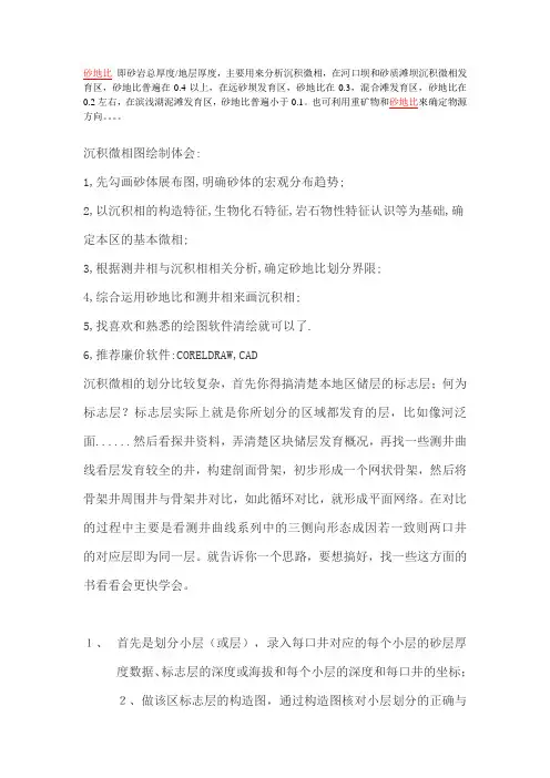 沉积微相图