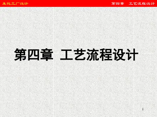 生化工厂设计：4第四章工艺流程设计