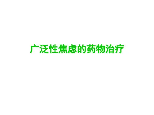 广泛性焦虑症的规范治疗-19精品PPT课件