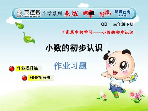 第1课时 小数的初步认识习题课件 (2)