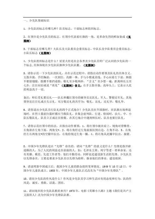 少先队基础知识 4