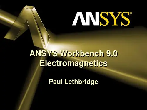 ANSYS Workbench 9.0电磁学教程实例