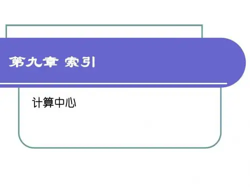 第09章 索引
