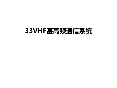 最新33VHF甚高频通信系统