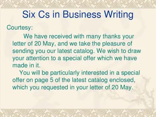 Topic One Establish business relations