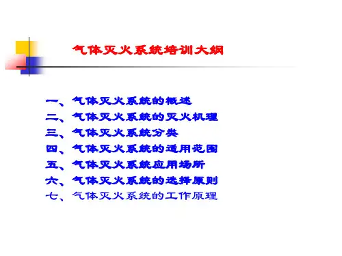 气体灭火系统培训