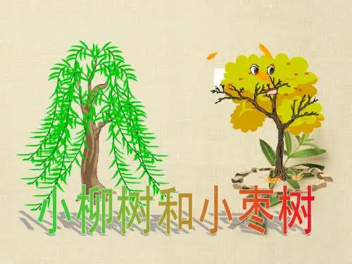二年级上语文课件-小柳树和小枣树_人教版