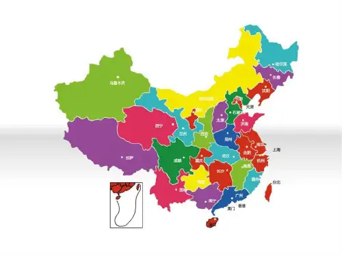 12张 可填充颜色的中国地图与世界地图