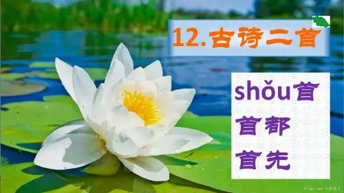部编版语文一年级下册课件《池上》