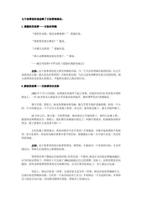 目标管理理论