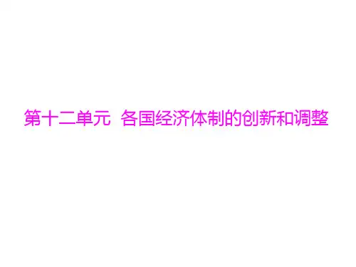 2015高考历史一轮：第23讲 空前严重的资本主义世界经济危机和罗斯福新政(人教版)