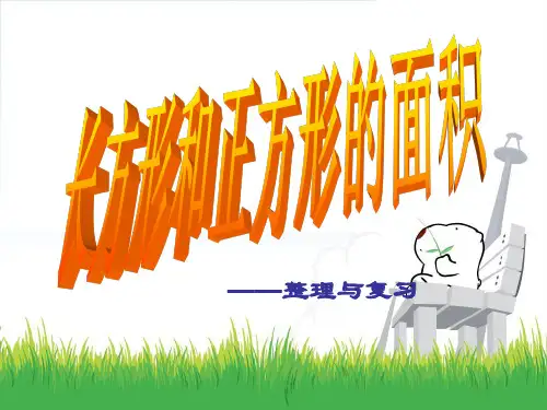 人教新课标数学三年级下册《面积整理与复习》PPT课件