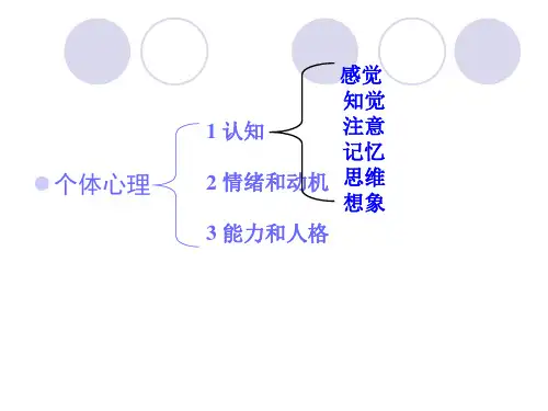 《普通心理学》第三章 感觉