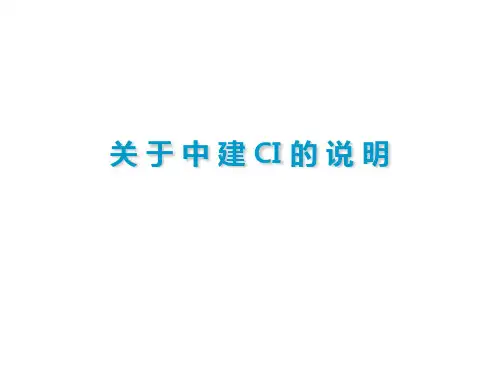 中建CI的说明