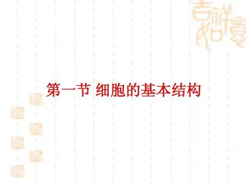 一、细胞的基本结构