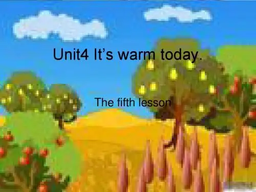 Unit4 the fifth lesson