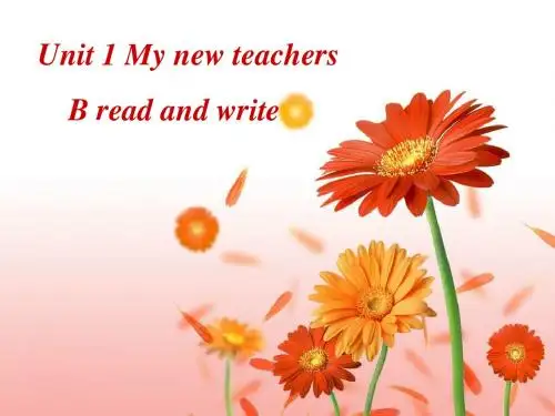 PEP5 Unit1 B Read and write