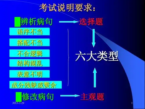 辨析修改病句