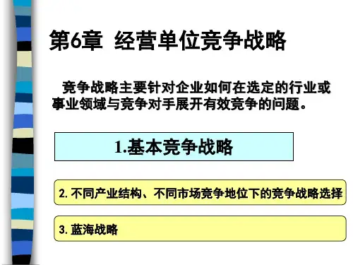 第6章_经营单位竞争战略选择