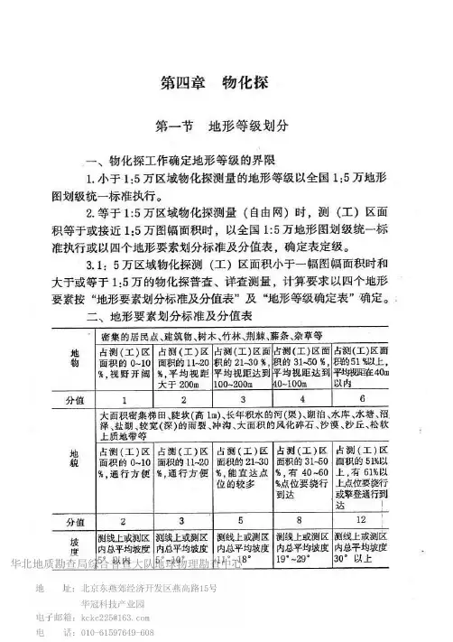 物探收费标准(2010年版)