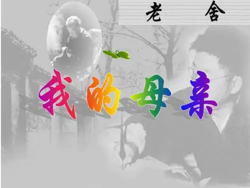 第一课老舍《我的母亲》