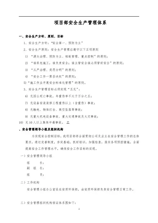 安全管理体系文件