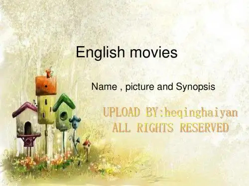 英语演讲PPT_English_Movies