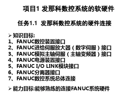FANUC数控系统的硬件连接介绍ppt