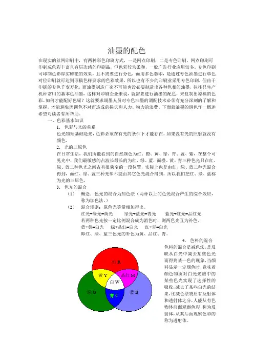 油墨的配色[1]