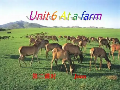 (PEP版)四年级英语下《Unit 6 At a farm》PPT