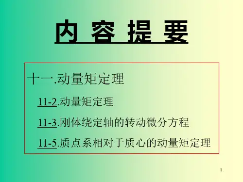 动量矩定理(2) 山东建筑大学理论力学