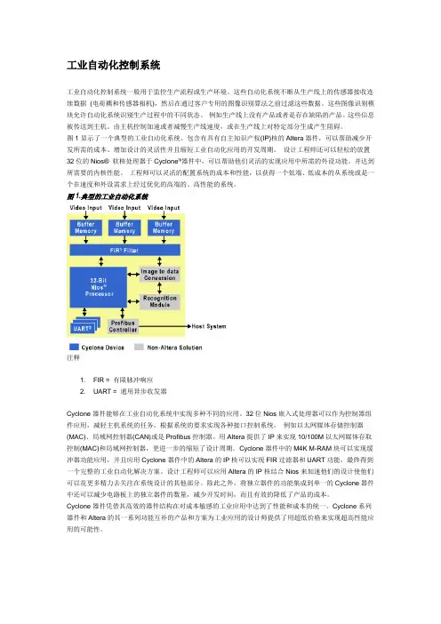 工业自动化控制系统介绍