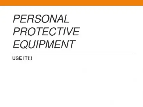 Personal Protective Equipment