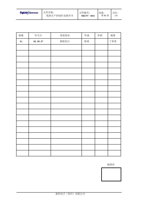 线束生产作业指导书