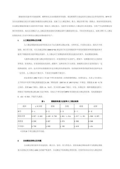煤反射率