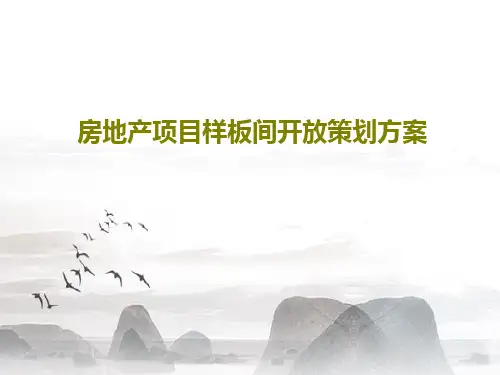 房地产项目样板间开放策划方案共27页文档