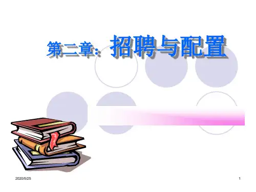 人力资源管理师三姐备考课件--第二章 招聘与配置