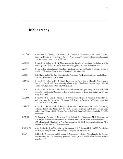 [AE88] Arvind and K. Ekanadham. Future Scientific Programming on Parallel Machines. Journal