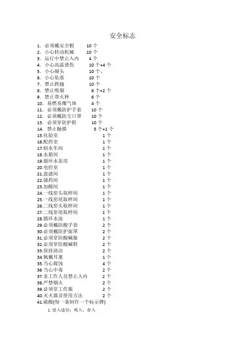 安全标识