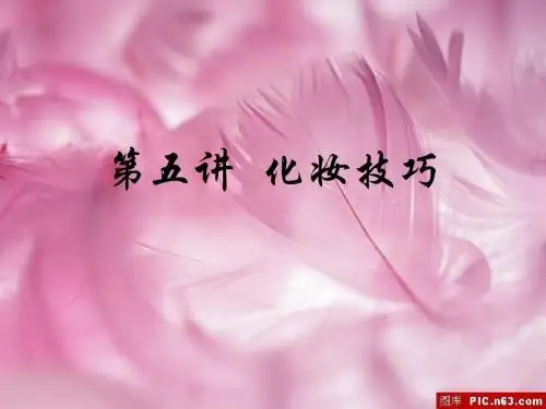 第五讲 化妆技巧