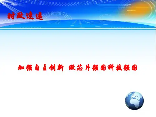 2020年高考政治总复习 时事政治教学课件:加强自主创新 做芯片强国科技强国 (共11张PPT)