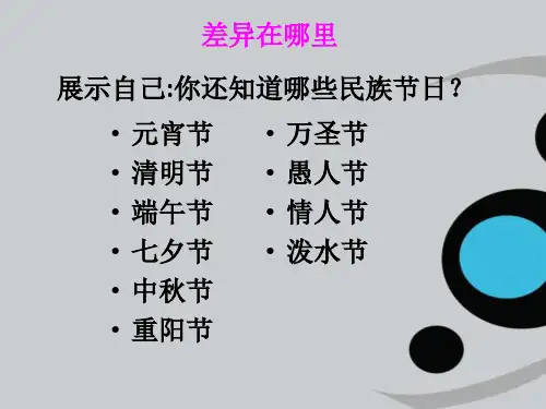 中西方的传统习俗