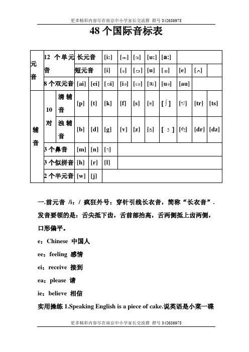 【英语】48个国际音标表整理.doc