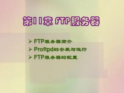 第11章 FTP服务器